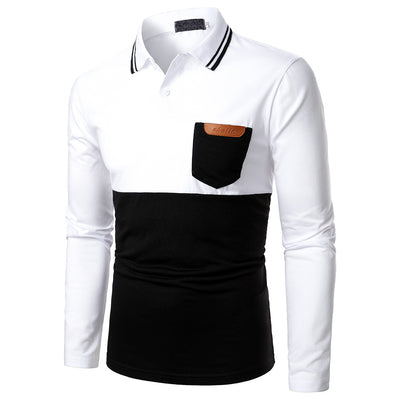 Polo de Hombre con Costura Bicolor en Cuero Premium - Image 9