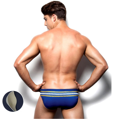 Bañador Slip a Rayas Sexy para Hombre - Shorts de Playa - Image 5