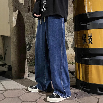 Jeans Rectos Holgados Diseño Americano para Hombre - Image 4