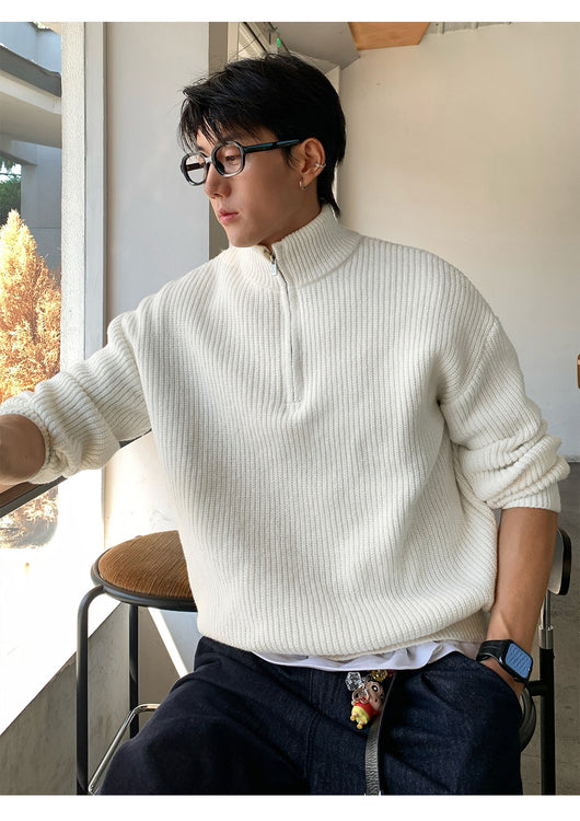 Suéter Cuello Alto con Cierre de Hombre para Otoño Invierno - Image 19