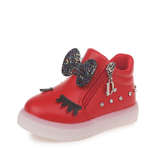 Zapatos infantiles con luces LED y detalles brillantes - Image 16