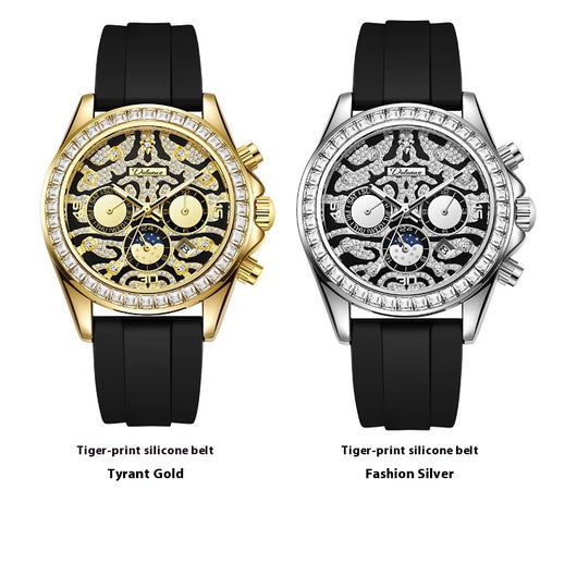 Reloj Mecánico Automático Hombre con Calendario Sol Luna Estrella Resistente al Agua - Image 9