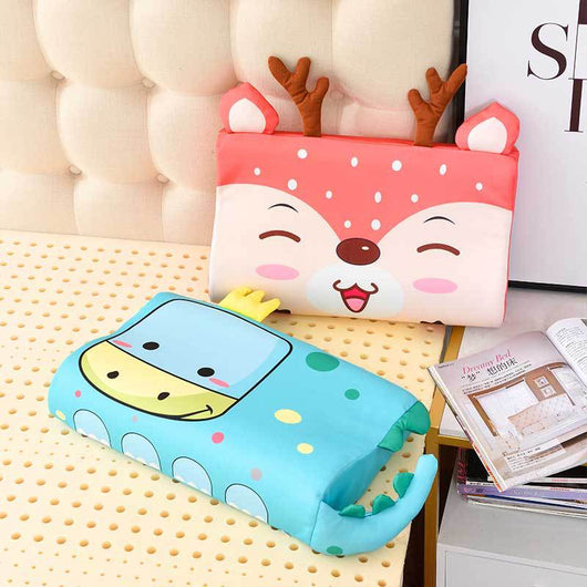 Almohada Infantil de Látex Natural Tailandés con Seda de Hielo - Fresca y Transpirable para Niños 1-6 Años - Image 3