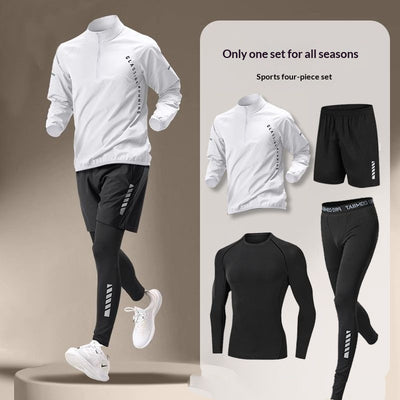 Conjunto Deportivo Hombre Ice Silk Secado Rápido Verano Manga Corta - Image 3