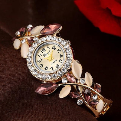 Reloj Pulsera Mujer Cristal Multicolor con Diamantes - Image 2