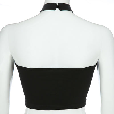 Chaleco Corto Halter con Cadena - Image 9