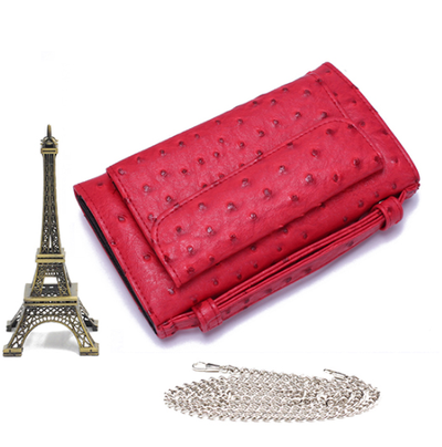 Cartera Clutch con Patrón Serpiente y Cadena Desmontable - Image 17