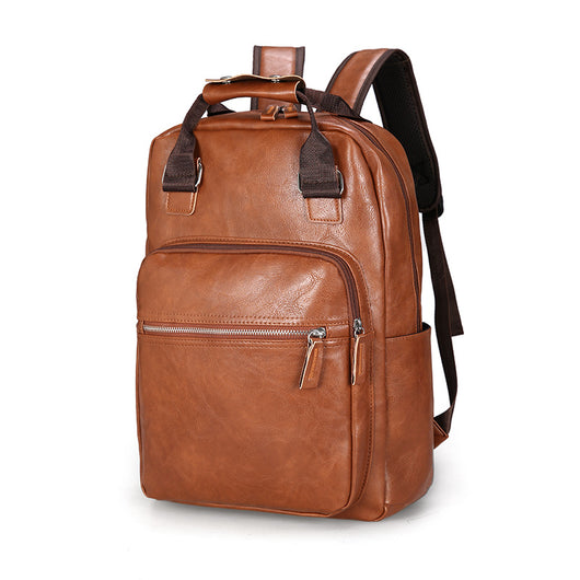 Mochila de Viaje Ejecutiva de Cuero PU con Gran Capacidad - Image 13