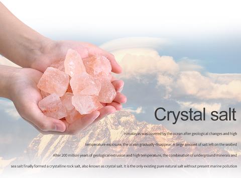 Lámpara LED de Sal del Himalaya con Luz de Cristal USB - Image 9