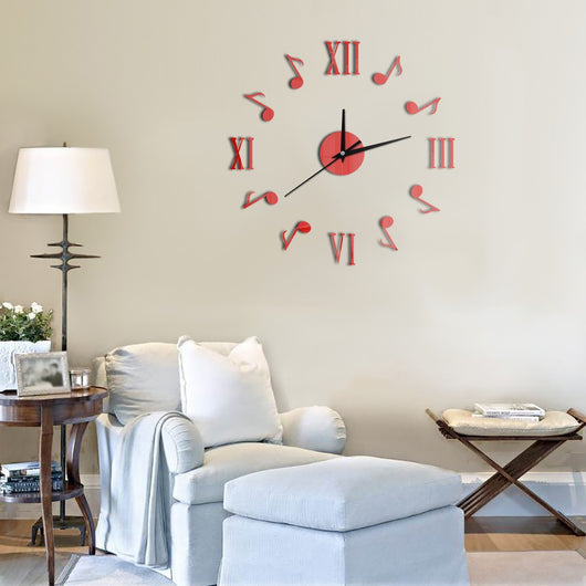 Reloj de Pared Espejo Acrílico Efecto Retro con Números Romanos - Image 4