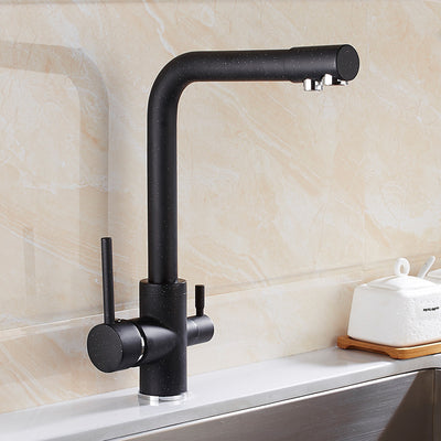 Grifo Giratorio de Cobre para Lavaplatos con Control de Agua Fría y Caliente - Image 15