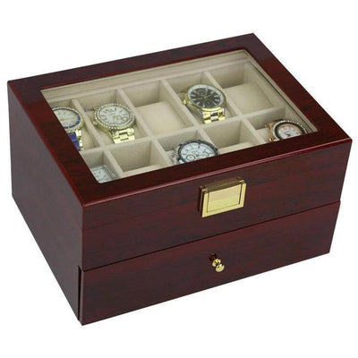 Caja de Presentación para Reloj con Acabado Pintura Piano