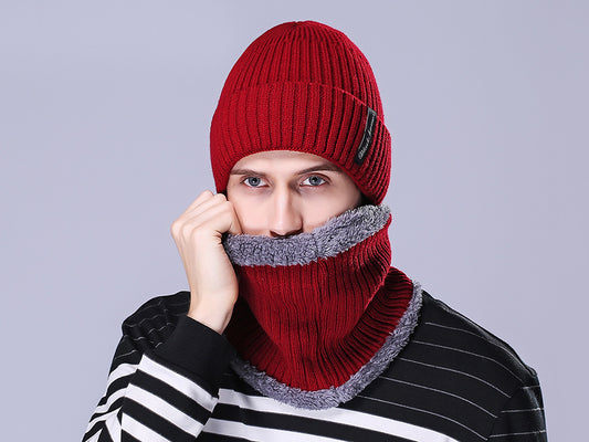Conjunto de Gorro Tejido y Protector de Cuello para Hombre - Abrigo Extremo - Image 2