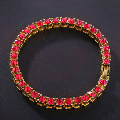 Pulsera Hip Hop Diamante Iced Out Cadena Tenis Zirconia Brillante - Image 5