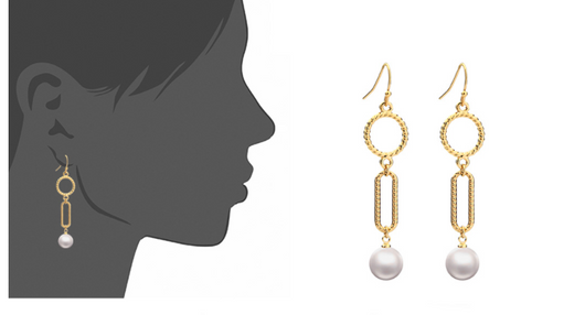 Aretes Largos de Perla - Joyería Elegante y Minimalista - Image 5