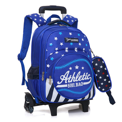 Mochila Escolar Trolley Impermeable de Tres Ruedas para Niños - Image 13