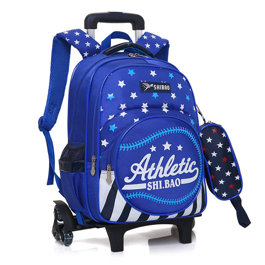 Mochila Escolar Trolley Impermeable de Tres Ruedas para Niños - Image 13