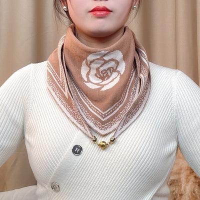 Bufanda de Lana Tejida Estilo Coreano Versátil - Image 10