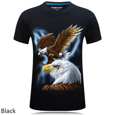 Playera Casual Estampado Animal 3D Personalizada Talla Grande Hombre - Image 17