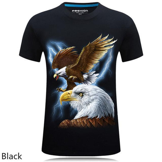 Playera Casual Estampado Animal 3D Personalizada Talla Grande Hombre - Image 17
