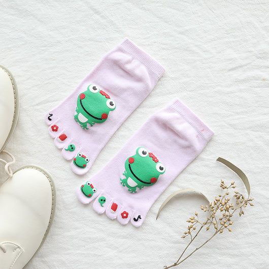 Calcetines de Algodón para Niño con Diseño de Rana - Dedos Separados Primavera Otoño - Image 11