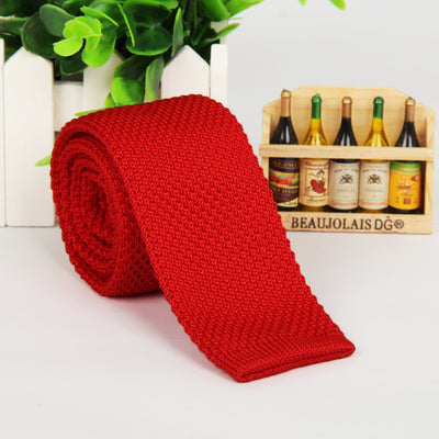 Corbata Tejida Unicolor para Hombre - Image 33