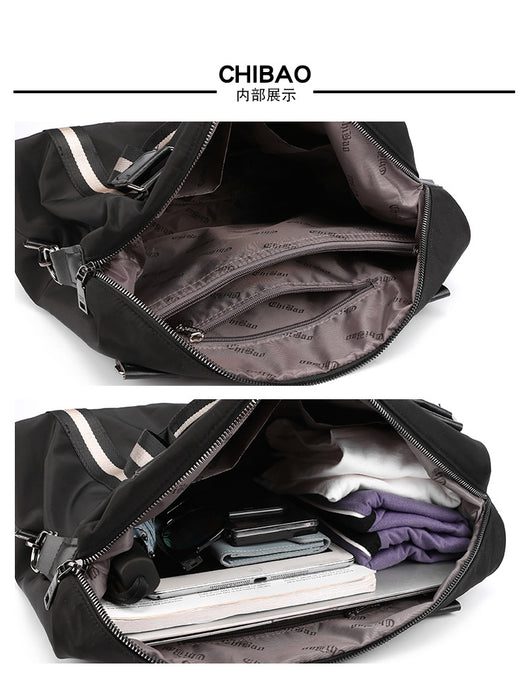 Bolsa de Viaje Plegable para Mujer - Diseño a Rayas Coreano - Image 18