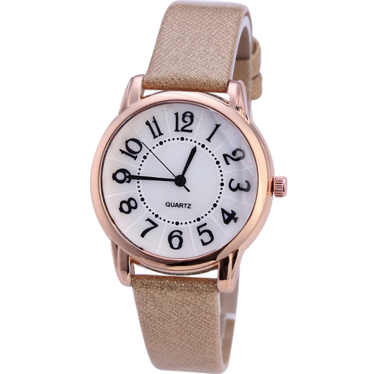Reloj de Pulsera Elegante para Mujer con Correa de Cuero - Diseño Minimalista y Sofisticado - Image 2