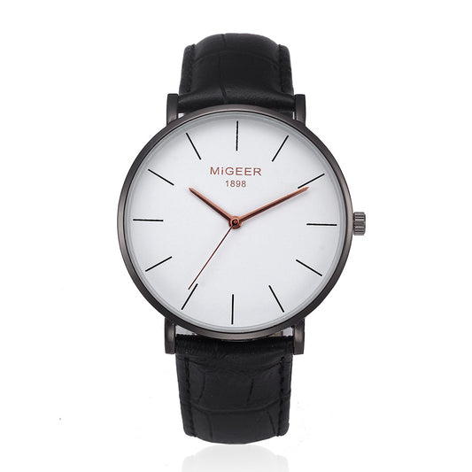 Reloj de Cuarzo Ultra Delgado con Correa de Malla