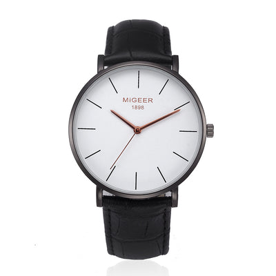 Reloj de Cuarzo Ultra Delgado con Correa de Malla