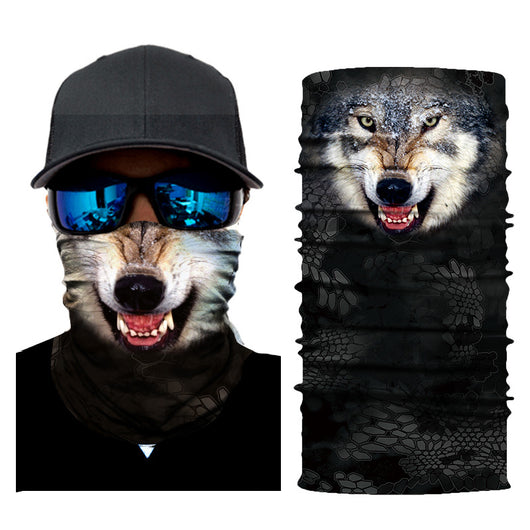 Pañuelo Protector Solar con Estampado de Tigre para Equitación - Image 4