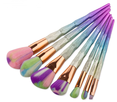 Set de 7 Brochas de Maquillaje Profesional con Diseño de Diamante - Image 5