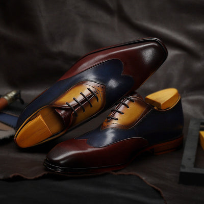 Zapatos Retro con Combinación de Colores para Hombre - Image 2