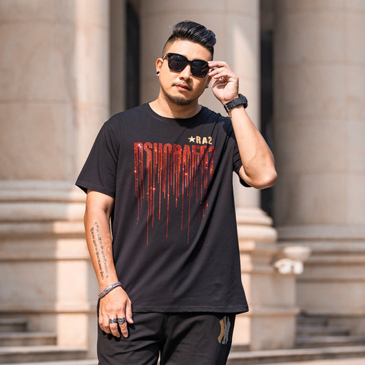Camiseta Manga Corta Perforada Estilo Europeo y Americano