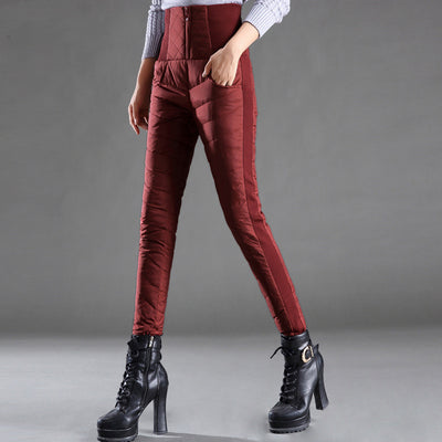 Pantalones Acolchados Finos para Mujer - Abrigo Exterior - Image 8