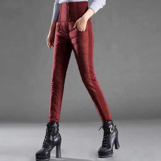 Pantalones Acolchados Finos para Mujer - Abrigo Exterior - Image 8