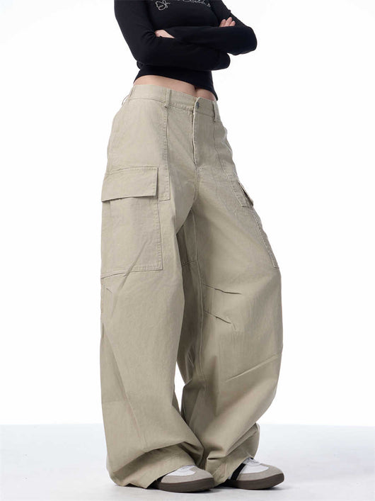 Pantalones Cargo Holgados para Mujer con Bolsillos Múltiples - Image 7