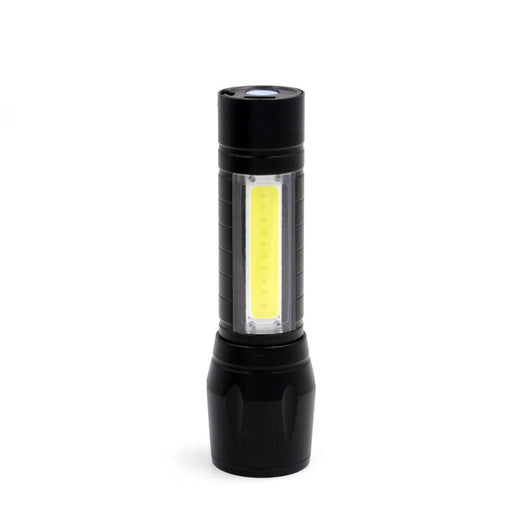 Linterna LED Recargable USB con Zoom y Función COB para Camping - Image 3