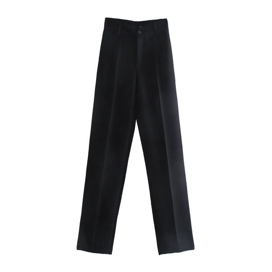 Pantalón Casual de Cintura Alta Ajustado en Colores Lisos - Image 31