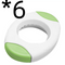 6 Green Pieces