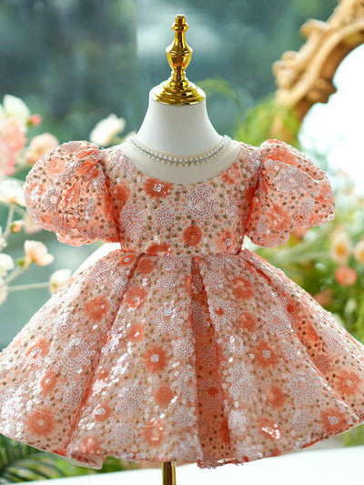 Vestido de Princesa Brillante con Falda Esponjosa para Niñas - Image 5