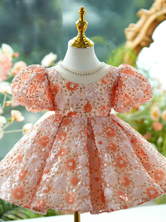 Vestido de Princesa Brillante con Falda Esponjosa para Niñas - Image 5