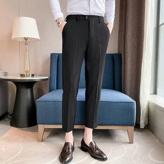 Pantalones de Vestir Casual Rectos para Hombre - Image 10