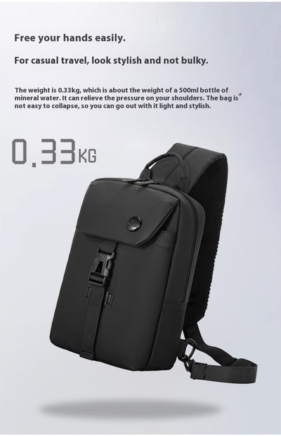 Mochila Casual de Gran Capacidad con Bolsa Pectoral - Diseño Moderno y Funcional - Image 16