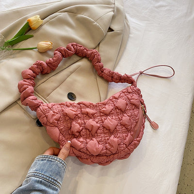 Bolso Bandolera Plisado Cloud - Versátil y Elegante para Todos tus Estilos - Image 4