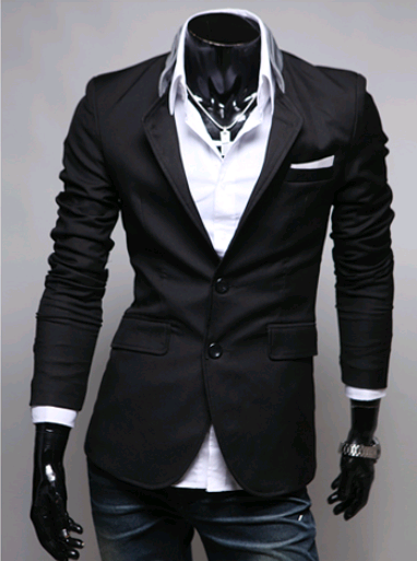 Blazer Occidental Delgado para Hombre - Saco Ajustado Moderno