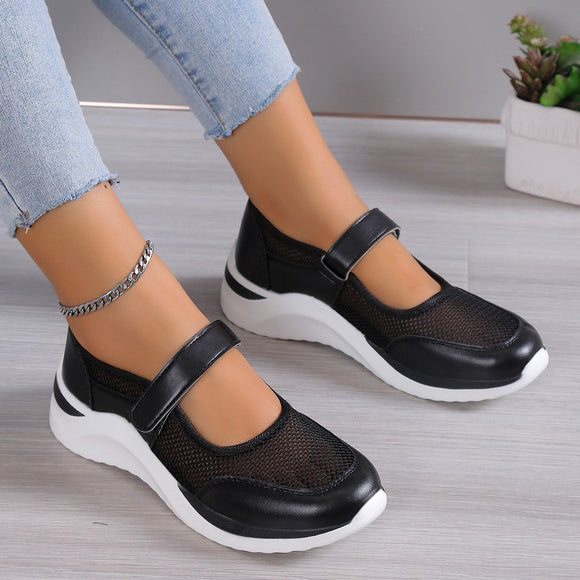 Zapatillas Deportivas para Mujer con Suela Gruesa y Malla Transpirable