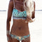 Bikini Estampado Dividido para Mujer - Traje de Baño Sexy