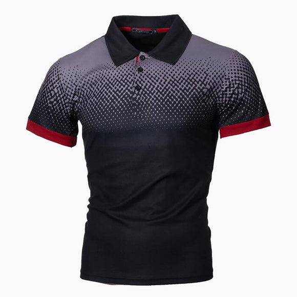 Polo 3D con Degradado Impreso para Hombre