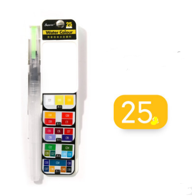 Set de Acuarelas Sólidas Portátil con Pincel de Agua Plegable - Image 14